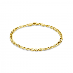 14 krt gouden armband 19cm 4mm - 65323