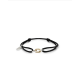 Buddha to Buddha cord armband katja link bicolor zwart 137BL M - 65339