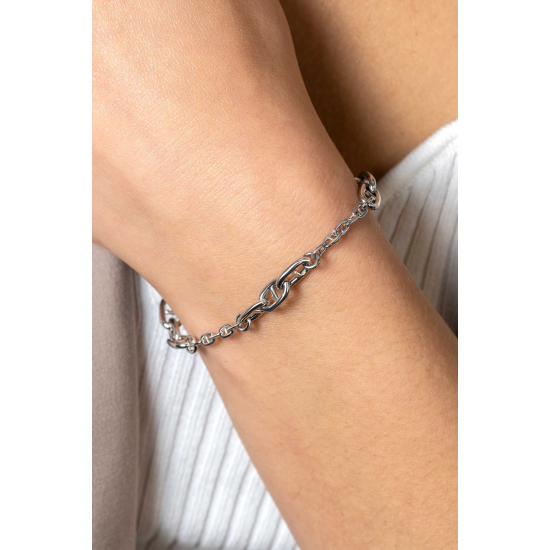 Zinzi ZIA2407 armband fantasie brede en smalle schakels - 65477