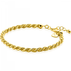 Zinzi armband koord verguld ZIA2343G 4mm - 65487