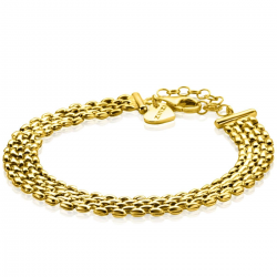 Zinzi armband roex style verguld geel 8mm - 65489