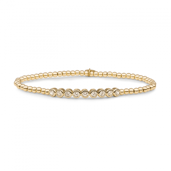 Sparkling jewels / Armband / Crystal Tube- Gold CZ - 65521
