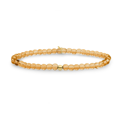Sparkling jewels / Armband / Light GoldCitrine Quartz Saturn Small Gold 4MM - 65527