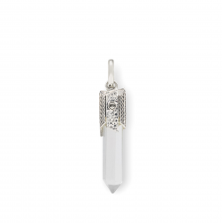 Buddha to Buddha gemstone pendant silver rock Chrystal - 65537