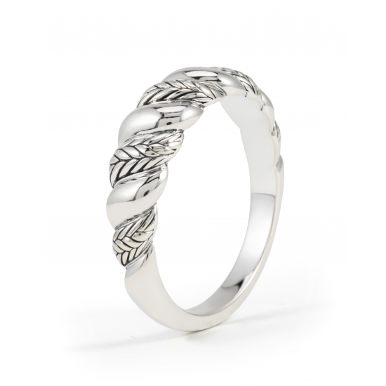 Buddha to Buddha / Ellen ring Spiral gradient silver 17.5 - 65539