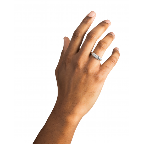 Buddha to Buddha / Ellen ring Spiral gradient silver 17.5 - 65539