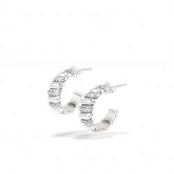 Buddha to Buddha / Ellen earrings spiral silver set - 65540