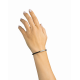Buddha to Buddha / George mini leer armband zwart J016BL E - 65551