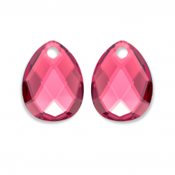 Sparkling jewels / earstones / afterglow / Fuchia quartz - 65570