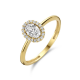 14 karaats gouden dames ring met zirkonia - 65612