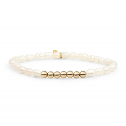 SPARKLING PEARLREVERSE UNIVERSE-GOLD-4MM - 65694