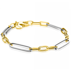 Zinzi paperclip armband bi collor (verugld) ZIA2752 - 65750