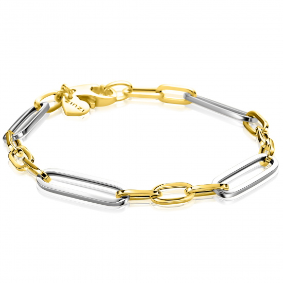 Zinzi paperclip armband bi collor (verugld) ZIA2752 - 65750