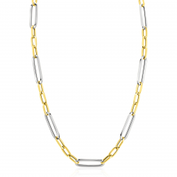 Zinzi collier paperclip bicol (verguld) ZIC2752 - 65751