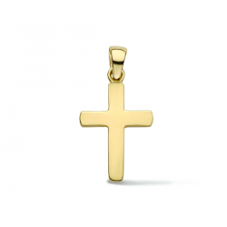 14 karaats gouden hanger kruisje 15.5 x 11mm - 65857
