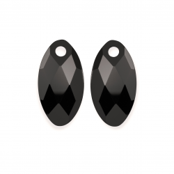 Sparkling Earstones Leaf Onyx - 65878