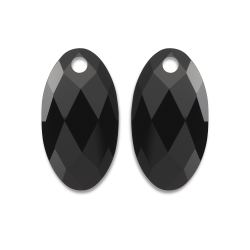 Sparkling Earstones Large Leaf Onyx - 65879