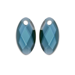 Sparkling jewels Earstone  Leaf Ocean Topaz Quaetz - 65885