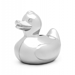 Spaarpot verzilverd Eend - 65903