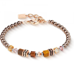 Coer de Lion armband 2103/30-1100 Brown - 65942