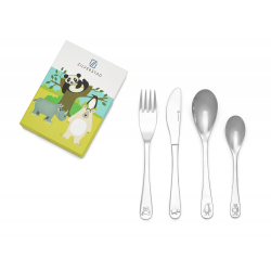 Kinderbestek  4 dlg Wildlife RVS - 66179