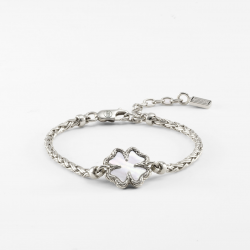 Buddha to Buddha armband Katja clover / klavertje parel 176 C-E - 66192