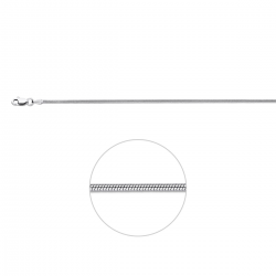 zilver collier 45cm slang - 66217