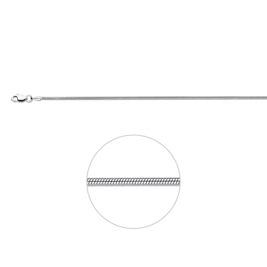 zilver collier 45cm slang - 66217