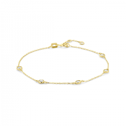 14 karaats gouden Armband met zirkonia 40.36065 - 66330