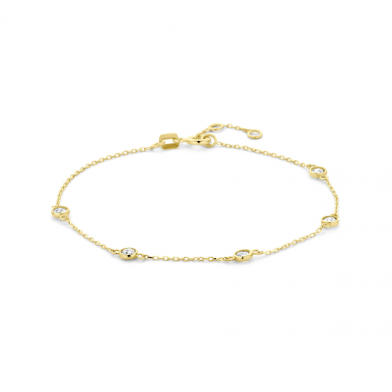 14 karaats gouden Armband met zirkonia 40.36065 - 66330