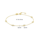 14 karaats gouden Armband met zirkonia 40.36065 - 66330