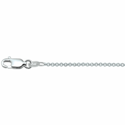 Zilver collier anker rond 1,4 mm - 65658