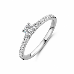 ring lab grown diamant 0.39ct h si - 65951
