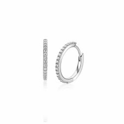 13mm ZINZI zilveren tennis oorringen bezet met een rij schitterende zirkonia‹¨«?Ts ZIO2831 - 66121