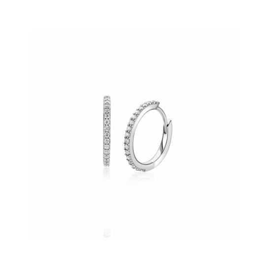 13mm ZINZI zilveren tennis oorringen bezet met een rij schitterende zirkonia‹¨«?Ts ZIO2831 - 66121